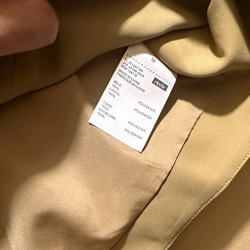 Elodie Beige Buttoned Crop Top - Picture 4 of 4